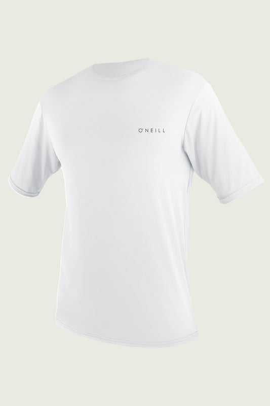 O'Neill Basic Skins 30 UPF Rashguard Sun Shirt SS - White Rashguard Sun Protection