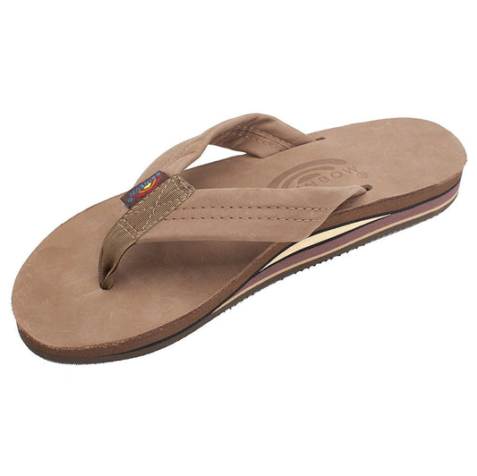 Rainbow Sandals Women's Premier Leather Double Layer Arch - Dark Brown Womens Footwear