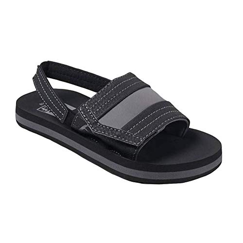 Reef Kids Ahi Slide - Black youth footwear