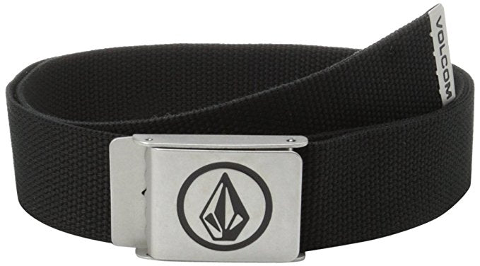 Volcom Circle Web Belt - Black mens belt