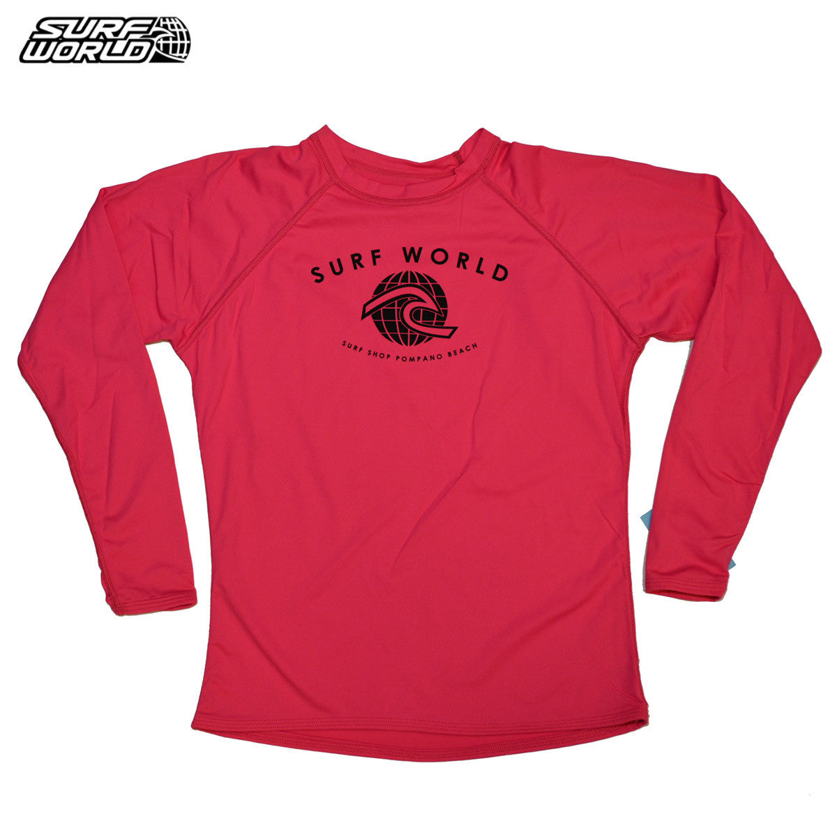 SL2651FS Surf World Ladies L/S Loose Fit Pink Lycra Shirt Cart2cart M