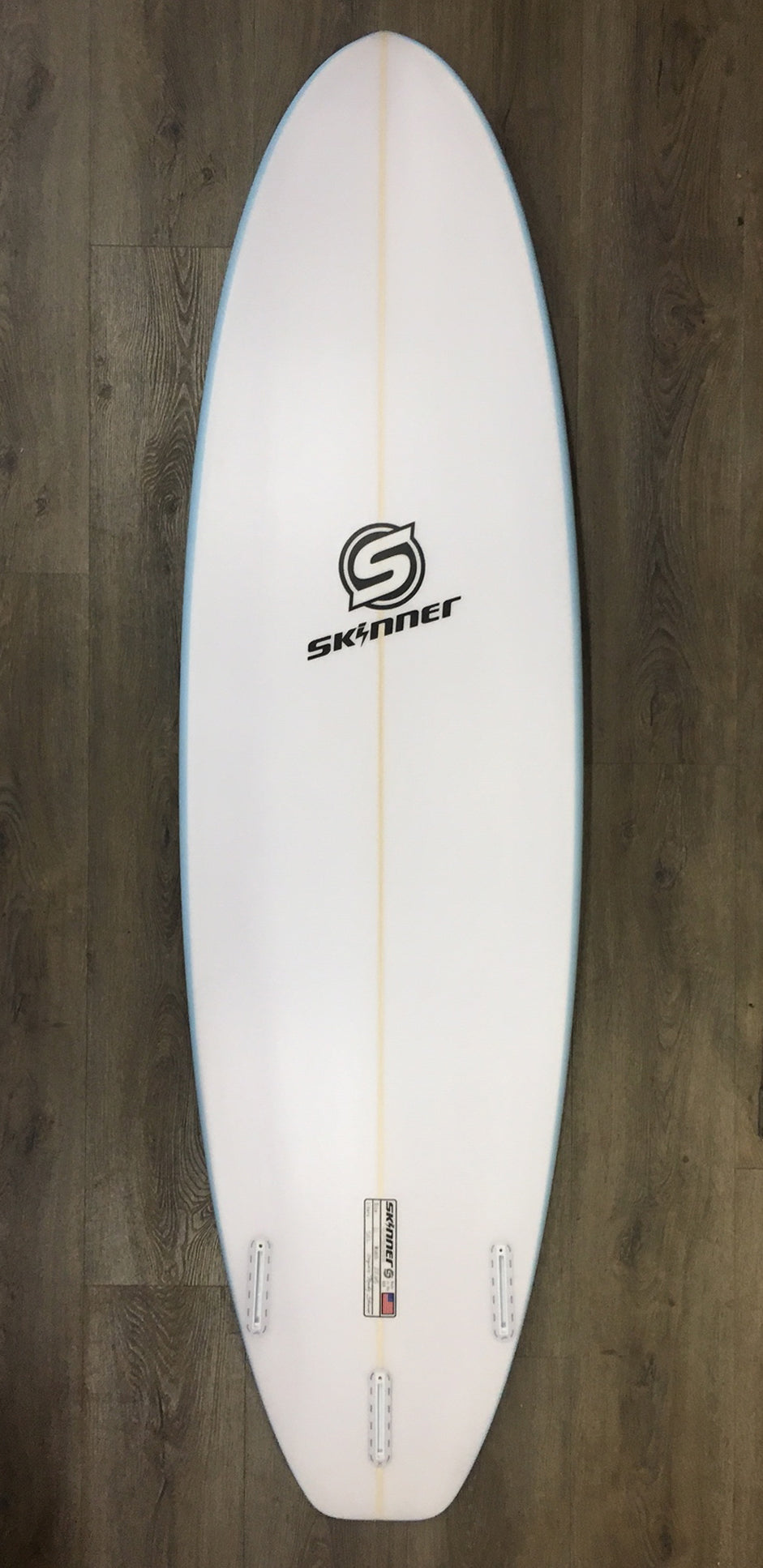 SOLD Skinner Surfboards 7'2" x 22.65" x 2.75" Performance Funshape Squash Tail Poly Surfboard