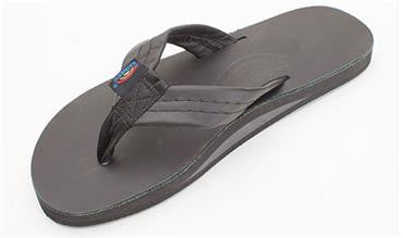 Rainbow Men's Sandal Classic Leather Black Single Layer 301ALTS0-TTBK Mens Footwear