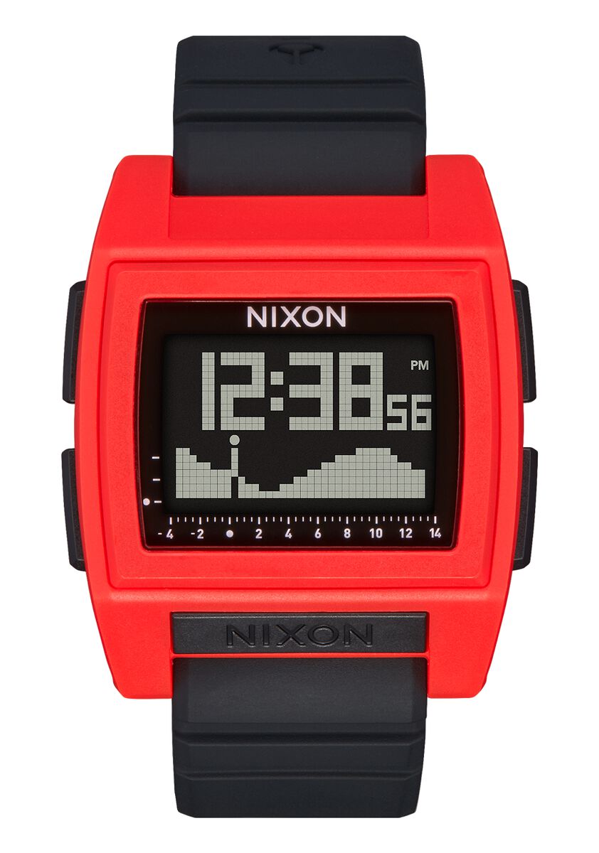 Nixon Base Tide Pro Watch Red Black