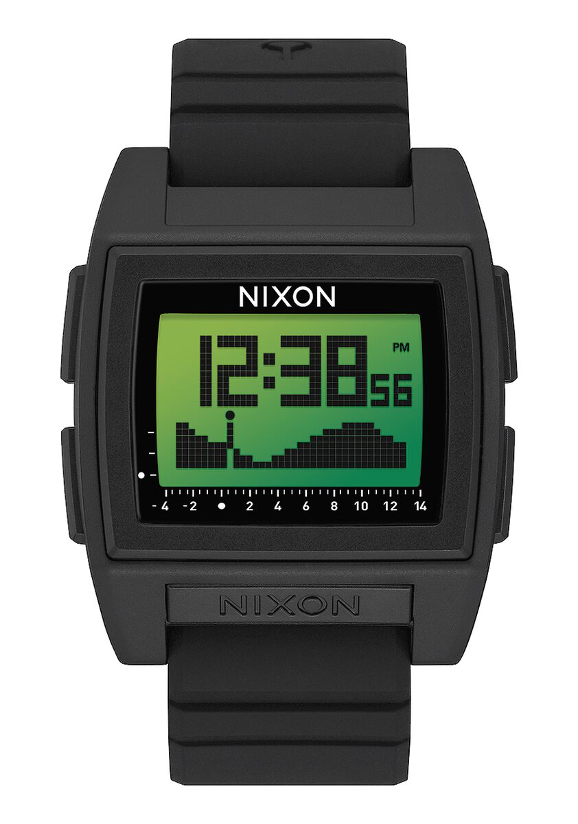 Nixon Base Tide Pro Watch Black Green Positive