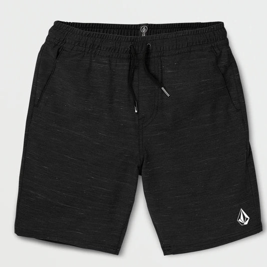 Volcom Understoned Hybrid Elastic Shorts - Black Mens Shorts