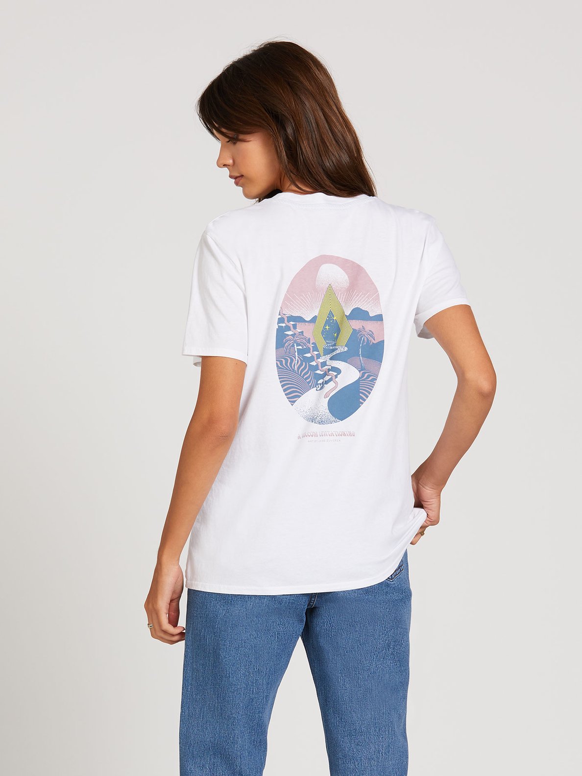 Volcom Zuverza Women's Tee - Wht Womens T Shirt