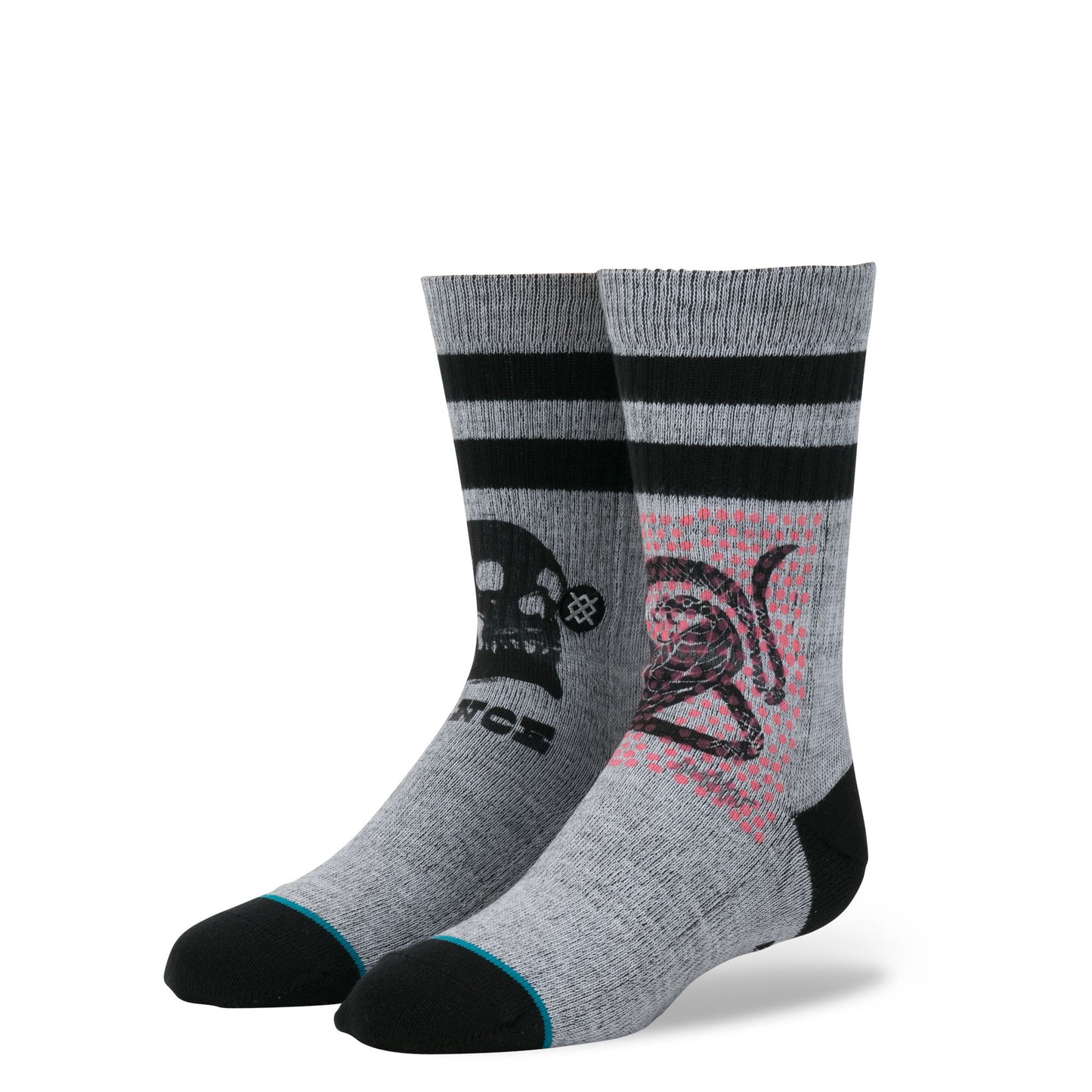 Stance Boys Oblow Snake Boy Socks Large 2 - 5.5 - GRY Boys Socks