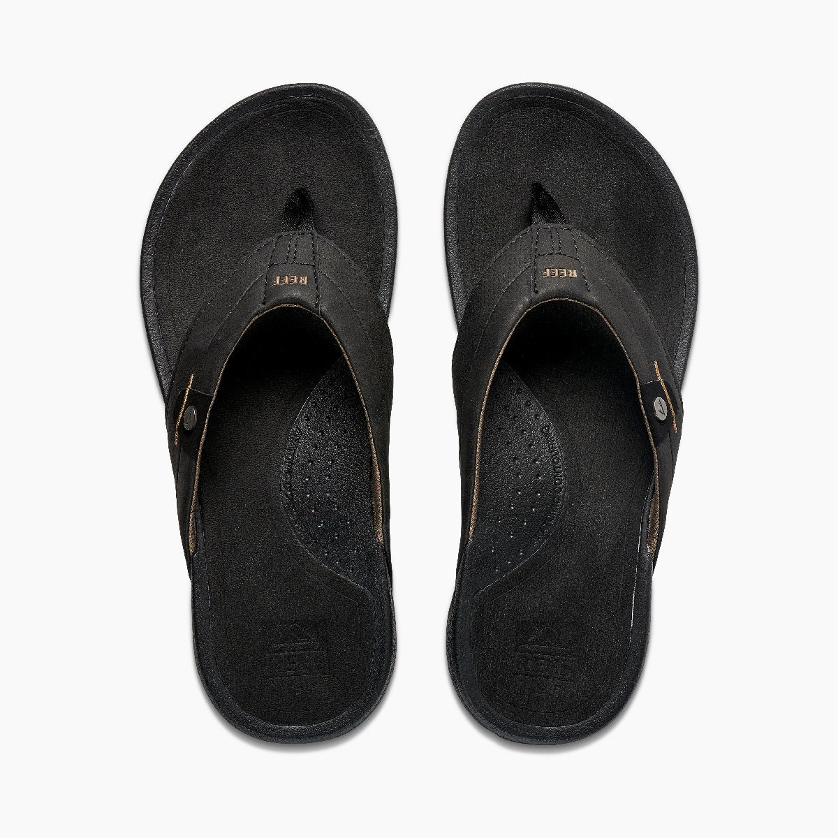 Reef Pacific Mens Sandal - Black Brown Mens Footwear