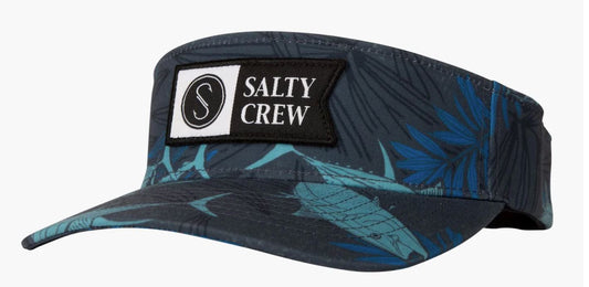 Salty Crew Alpha Flag Visor - Charcoal Hats