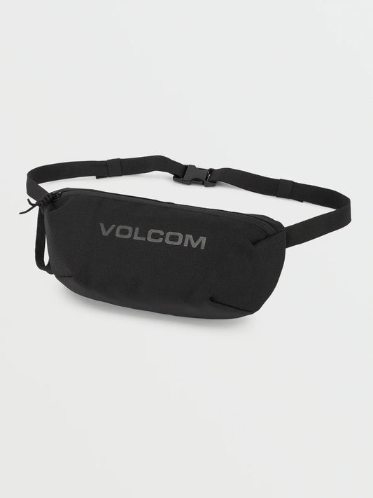 Volcom Mini Waist Pack - Black- Marina Blue - Black on Black Bag Black on Black