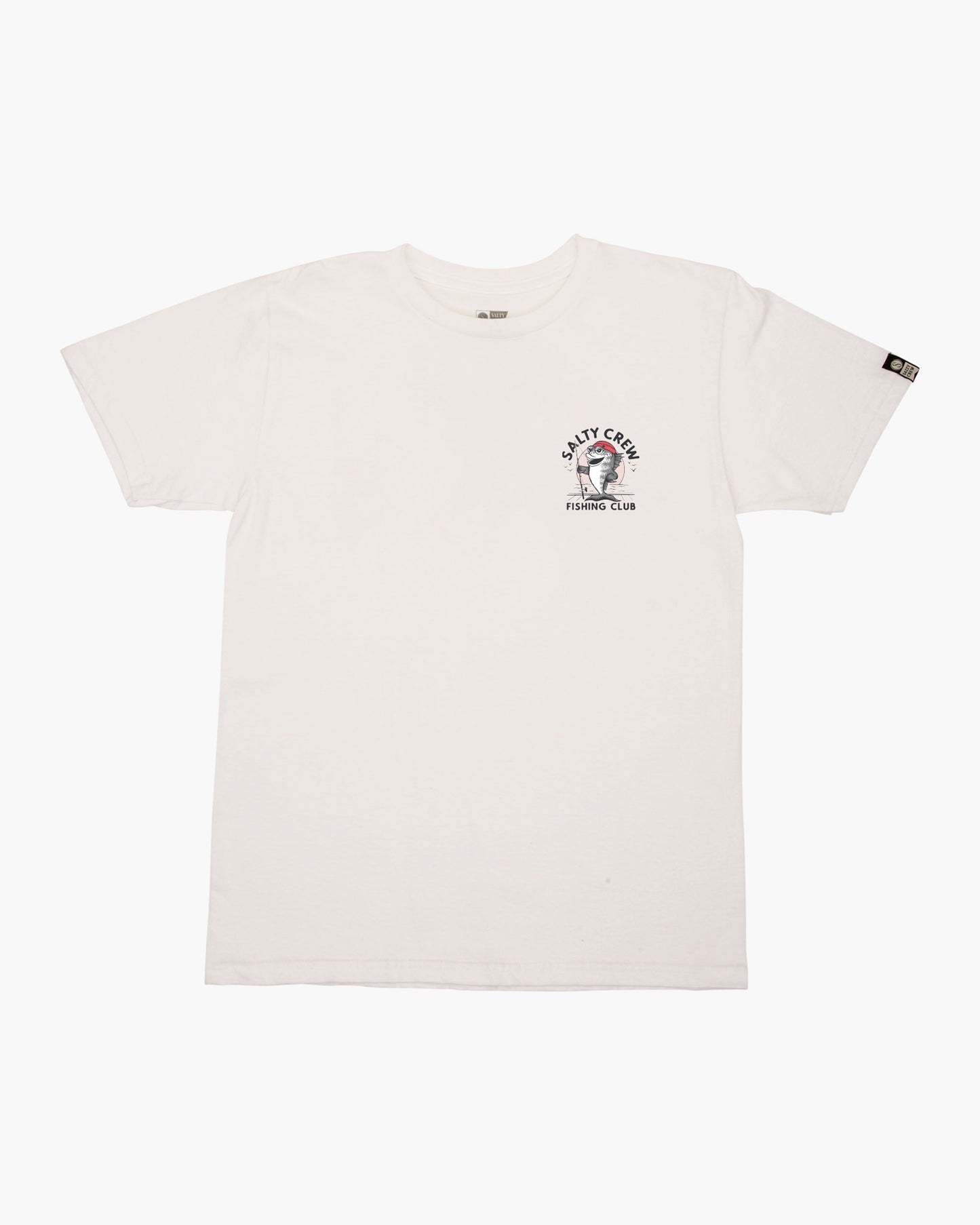 Salty Crew Fishing Club Boys S/s Tee - White Boys T Shirt