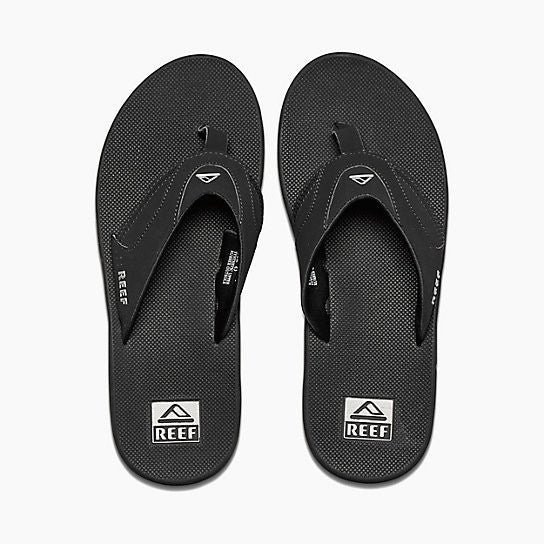 Reef Fanning Black Silver BLS Mens Sandals 2026-BLS Bottle Opener Flip Flops Mens Footwear