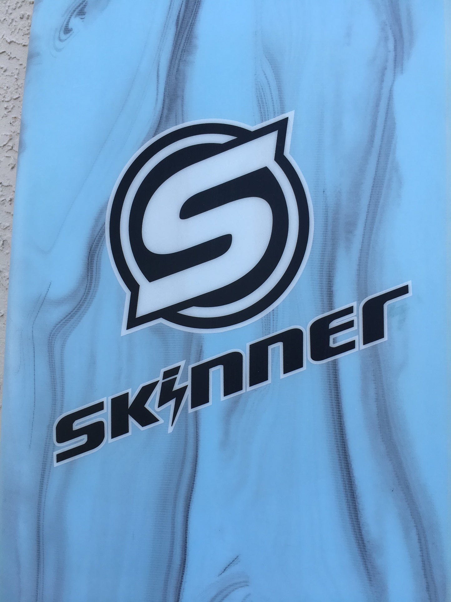 SOLD Skinner Surfboards 7'6 x 22" Funshape Poly 3 Futures Fins Acid Bottom - 56 Liter Surfboard