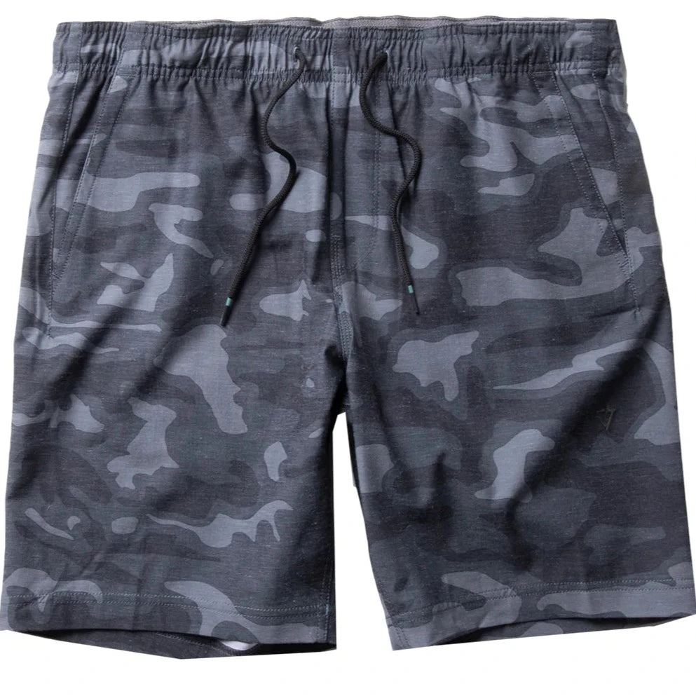 Vissla Hemp No See Em's ECO Elastic Shorts 18" - Grey Camo Mens Shorts