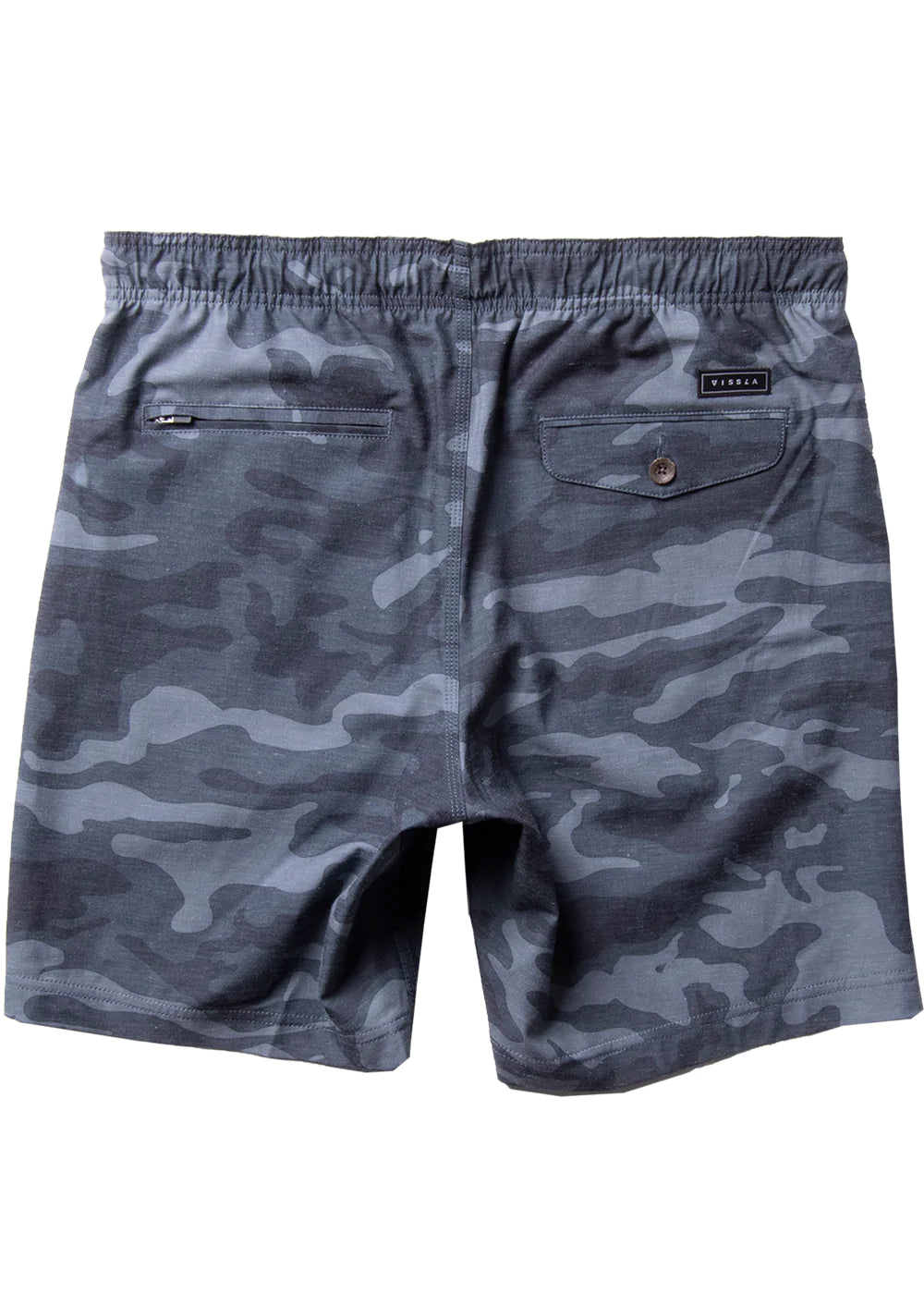 Vissla Hemp No See Em's ECO Elastic Shorts 18" - Grey Camo Mens Shorts