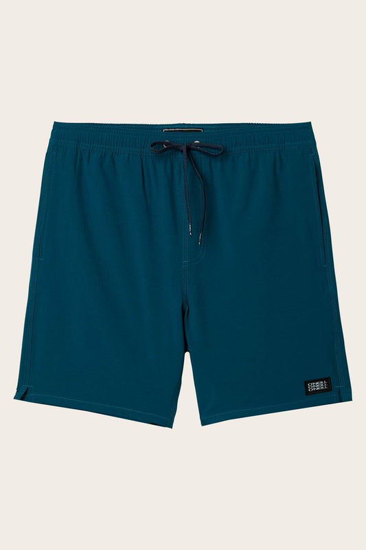 Oneill Solid Volley 17" - DKB Dark Blue Teal Mens Shorts