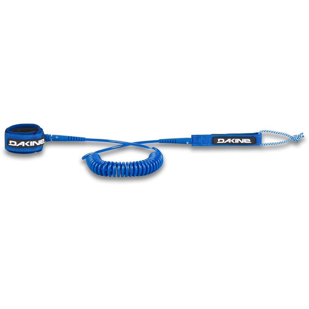Dakine SUP 10' X 3/16" Coiled Leash - Black - Blue -Shadow SUP Accessories