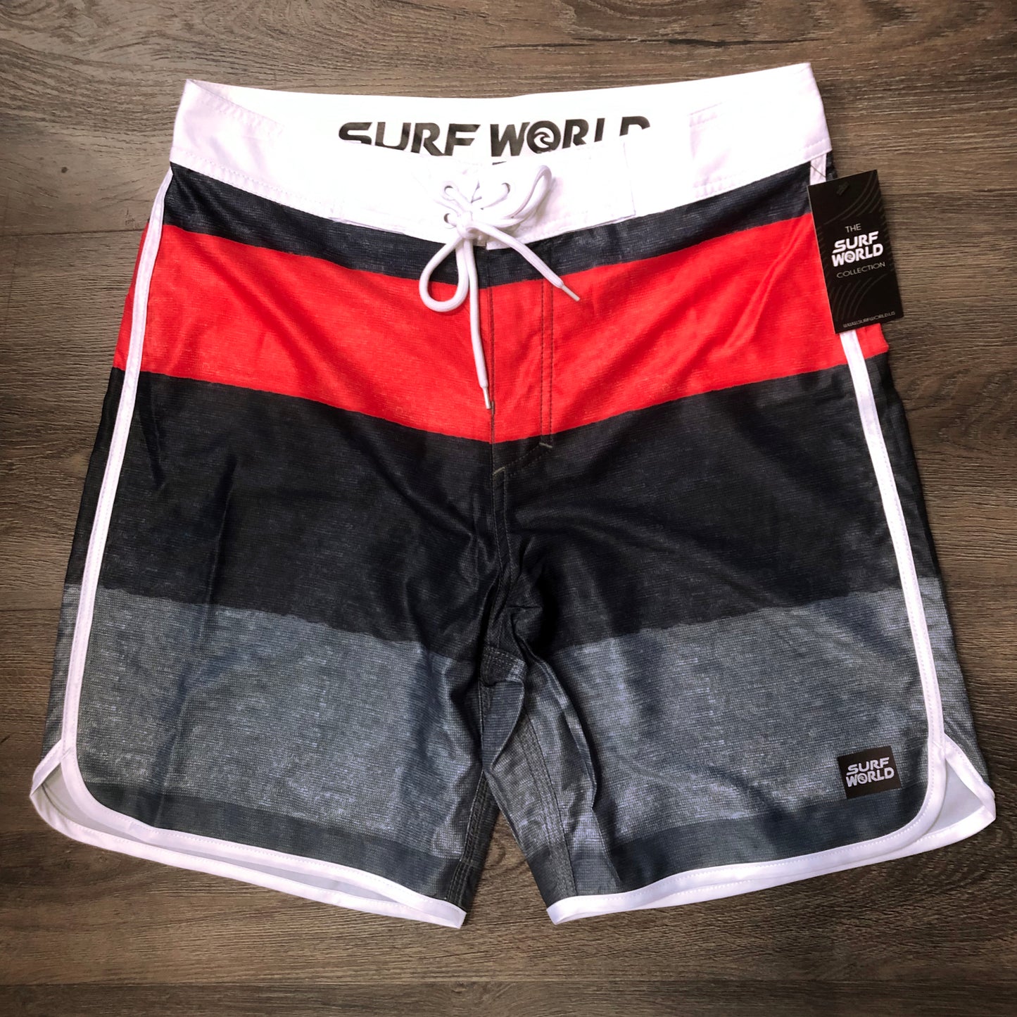 Surf World Ocean Mile Boardshorts - The Surf World Collection - Navy Teal Mens Boardshorts Nvy Org