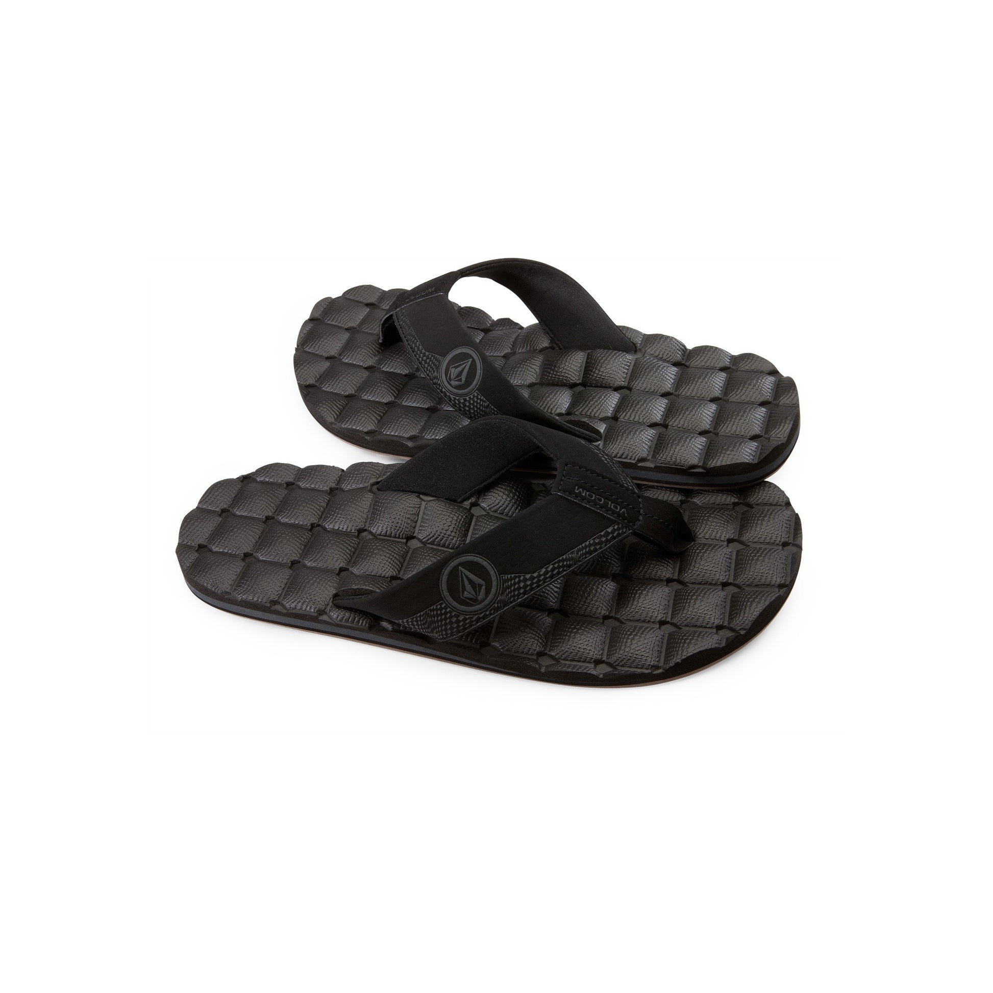 Volcom Men's Recliner Sandals - Black Destructo Mens Footwear