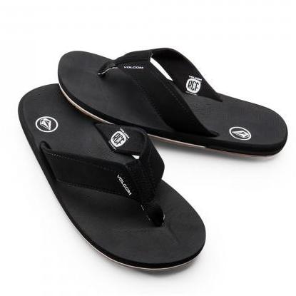 Volcom Men's Victor Sandal - Black Mens Footwear