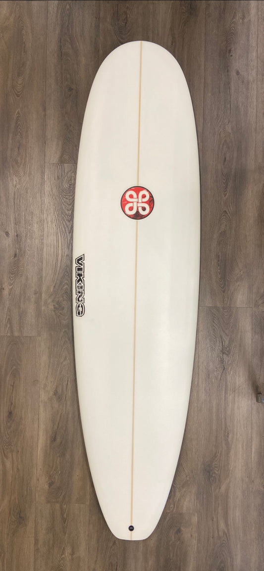 Viking Surfboards 7' Funshape Squash Tail Epoxy Surfboard 2 + 1 Surfboard