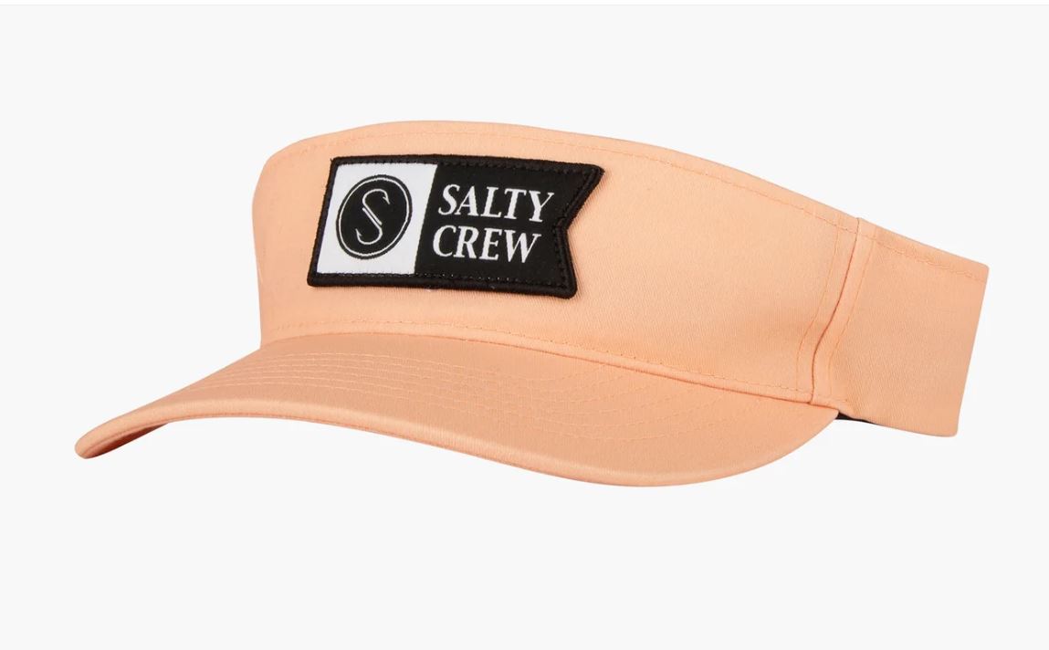 Salty Crew Alpha Flag Visor Hats Apricot