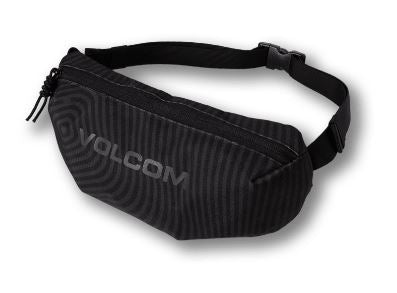 Volcom Mini Waist Pack - Black- Marina Blue - Black on Black Bag Black