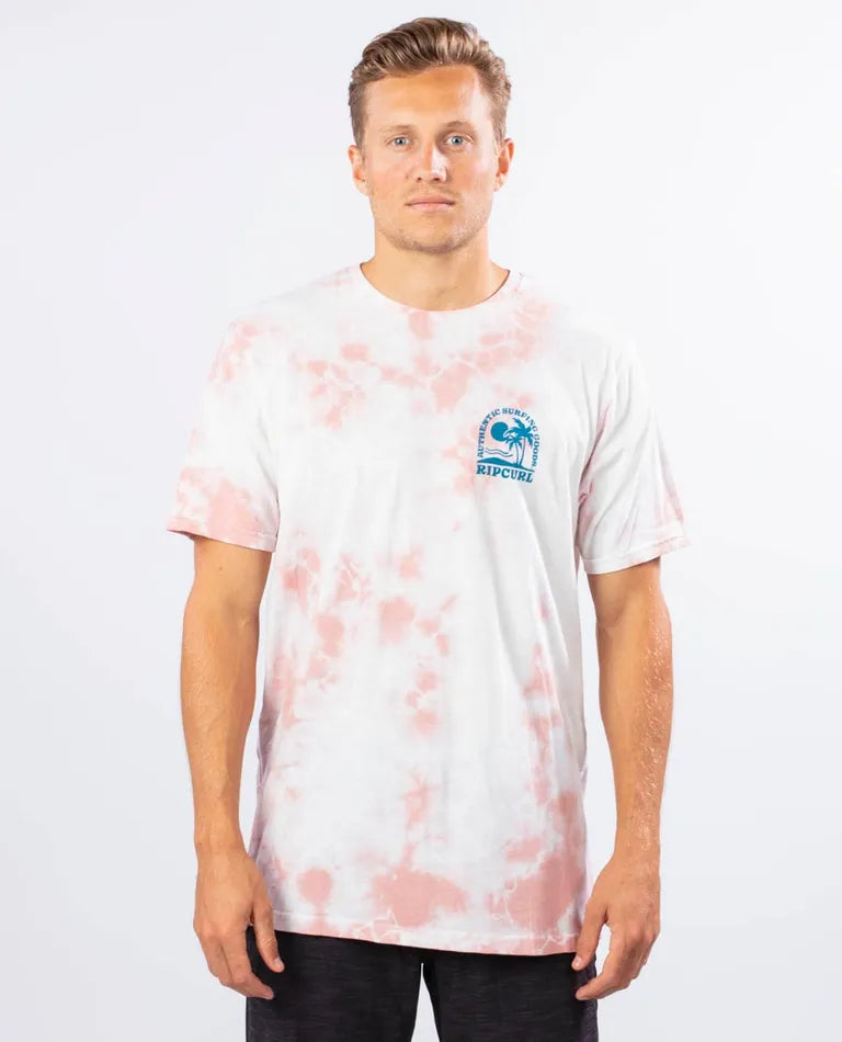 Ripcurl Summer Time Tee - Washed Peach Mens T Shirt