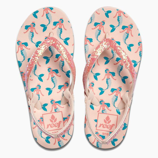 Reef Little Stargazer Prints Girls Sandals - Mermaid youth footwear