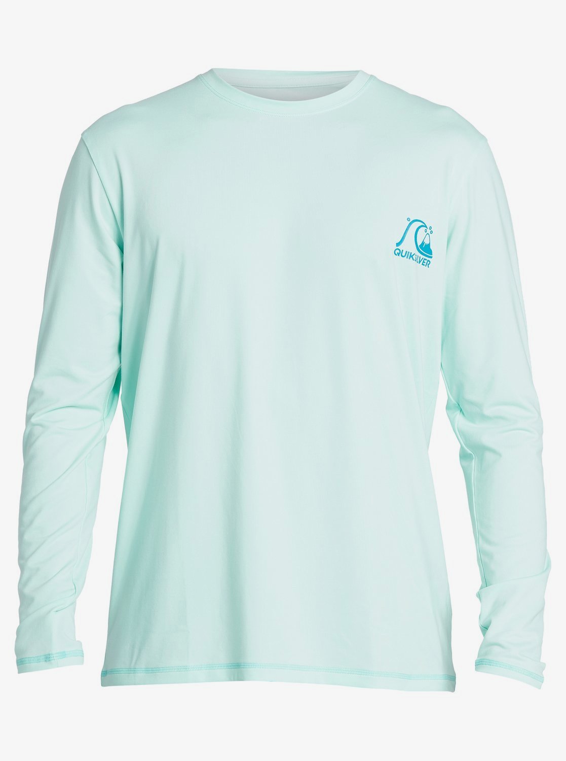 Quiksilver Heritage LS Mens UPF 50 Rashguard - Beach Glass Rashguard Sun Protection