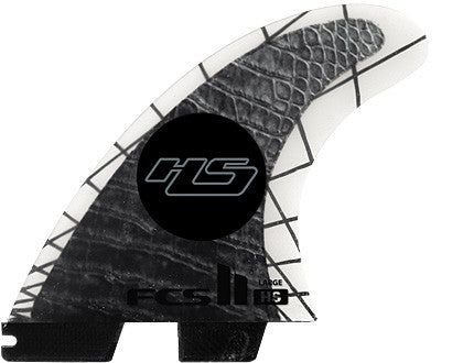 FCS II HS Hayden Performance Core Carbon Large Tri Surfboard Fins Fins