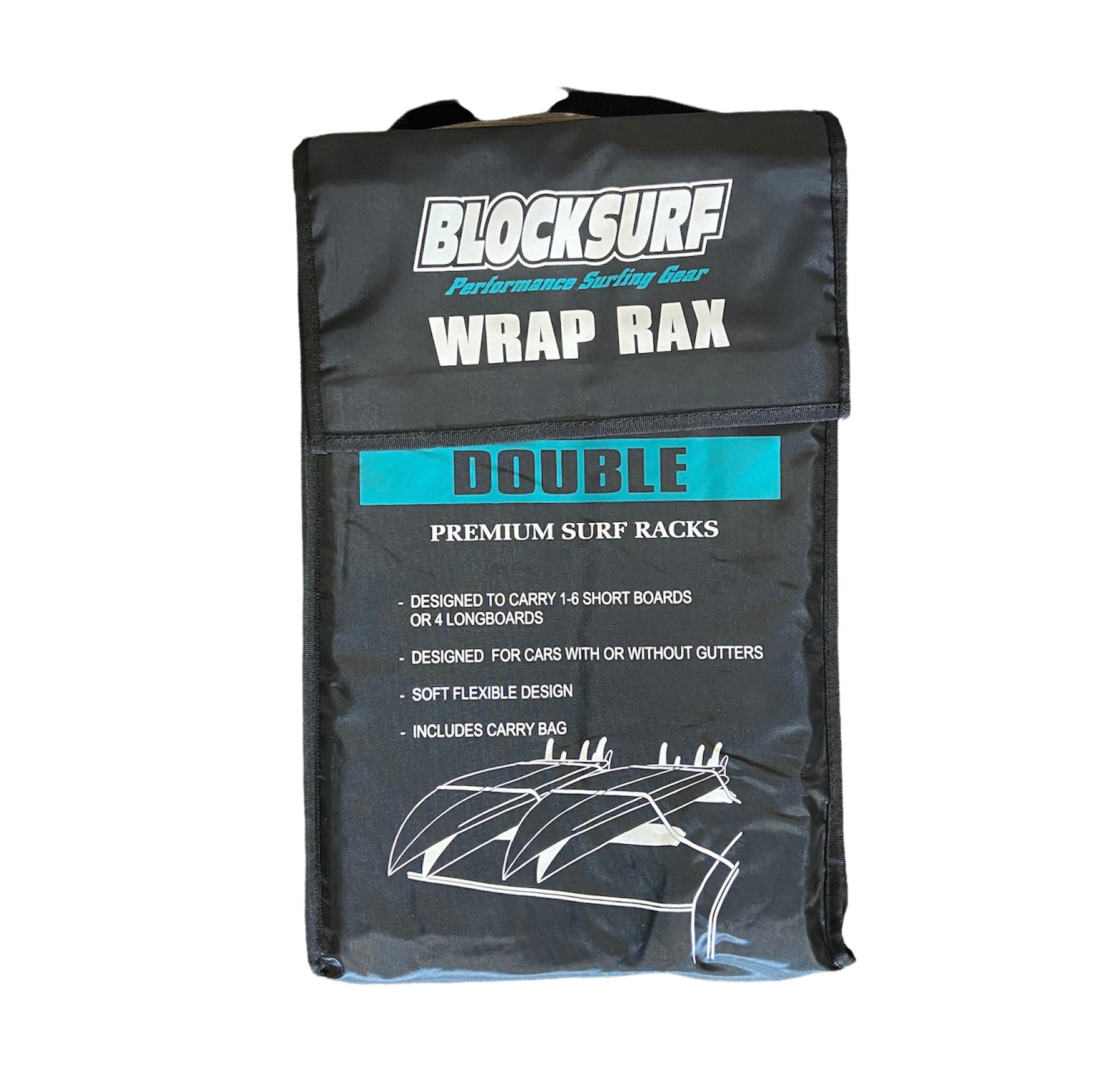 Block Surf Premium Double Wrap Surfboard Racks Car Rack