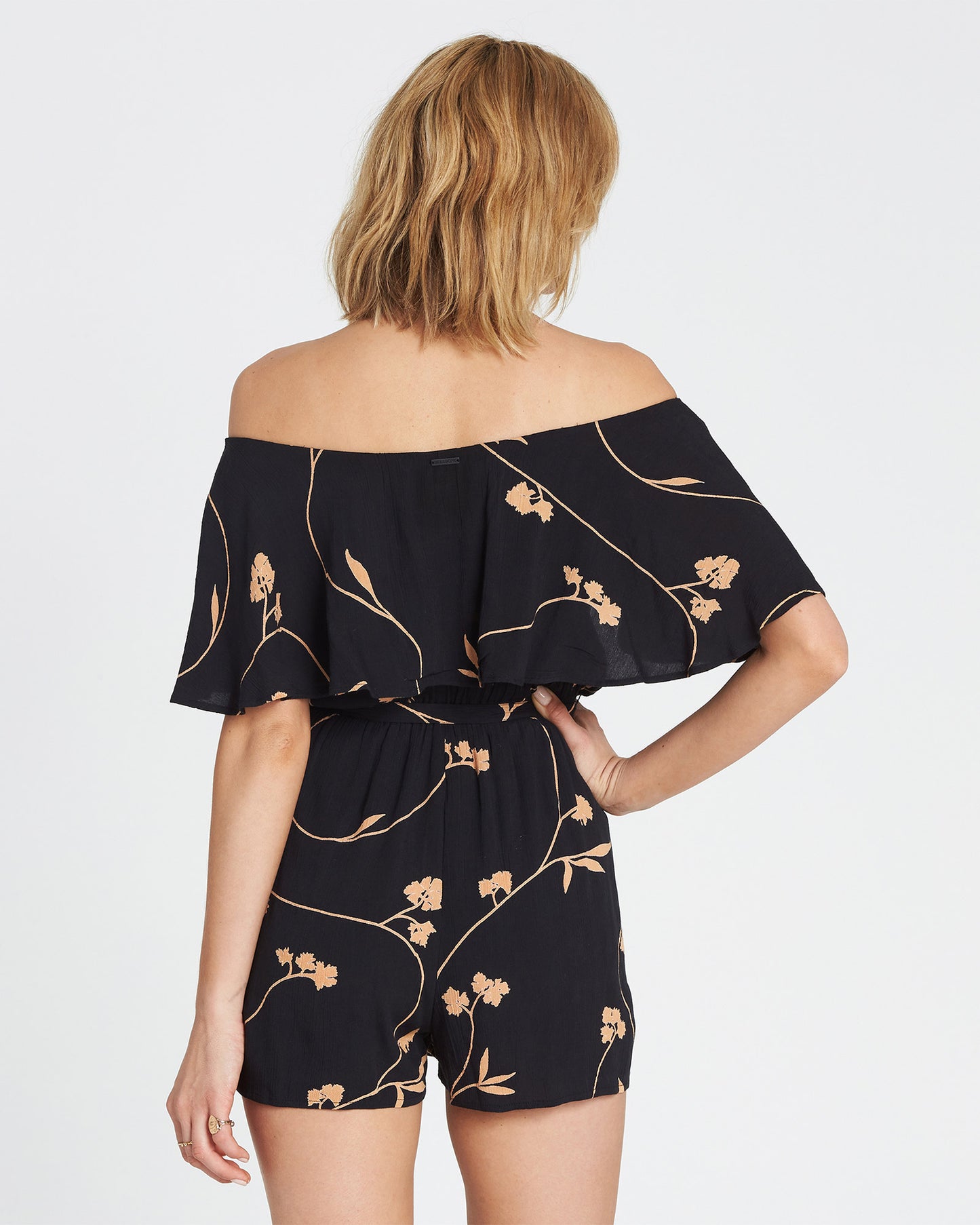 Billabong On The Run Romper Black Romper