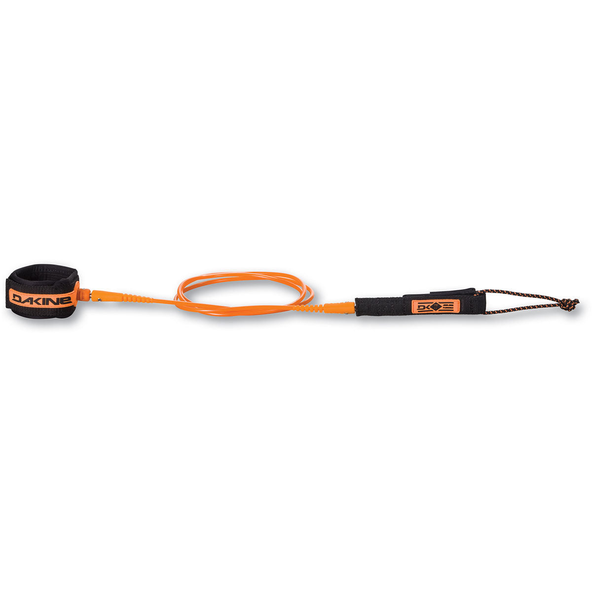 Dakine John John Florence Pro Comp 6' x 3/16" Surfboard Leash Surf Leash 6' x 3 16" BLACK ORANGE