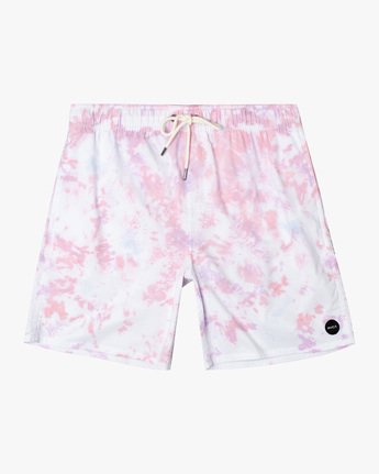 RVCA MANIC 17" ELASTIC SHORT - Pink Mens Boardshorts