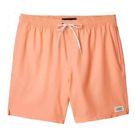 O'Neill Hermosa Solid Volley Shorts 17" - Cantaloupe Mens Boardshorts