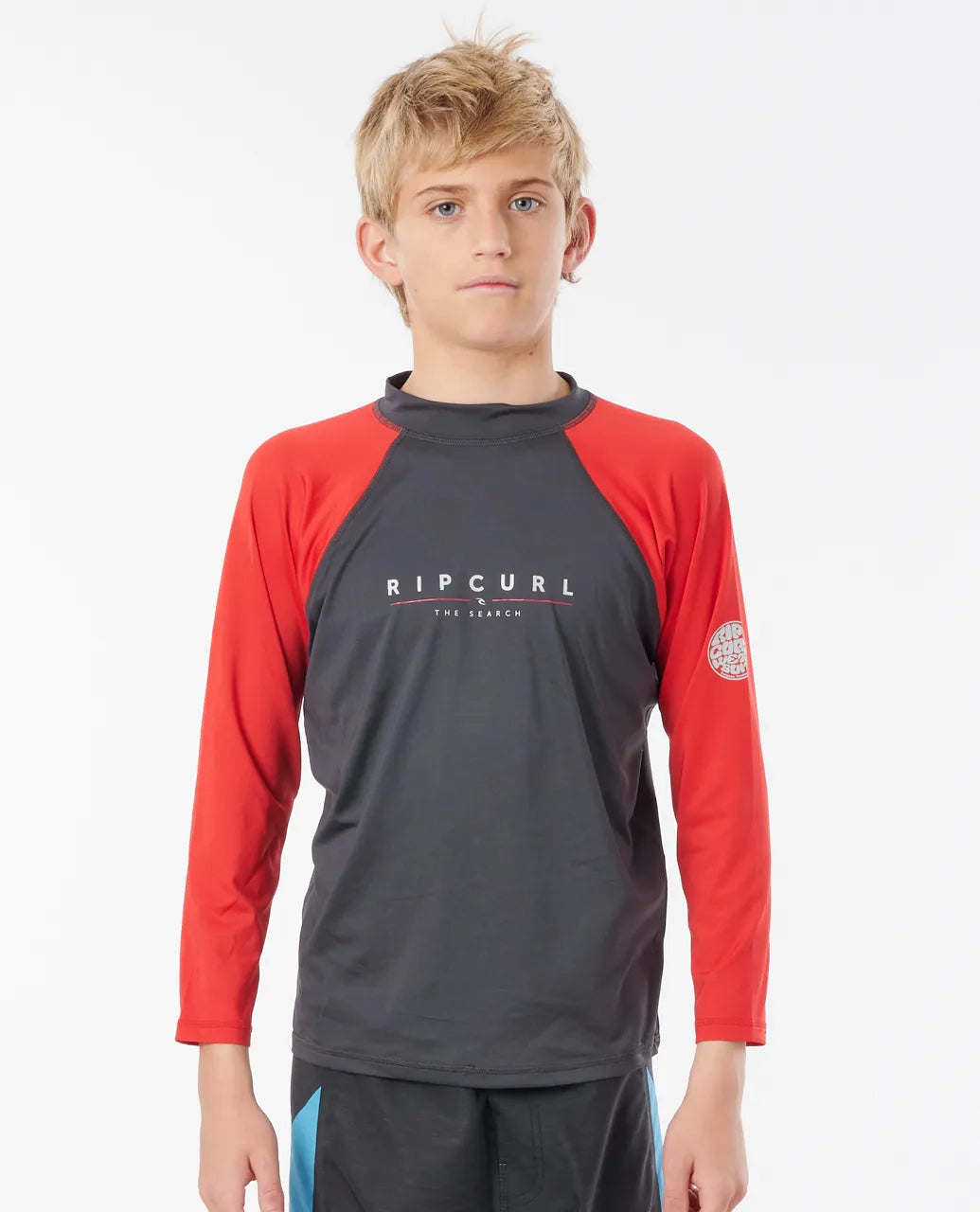 Rip Curl Shockwaves Long Sleeve UV Tee youth rashguard